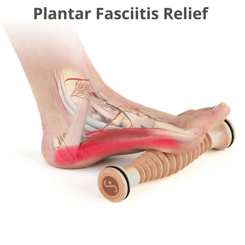 Body Back Wooden Foot Roller, Foot Massager for Plantar Fasciitis, Stress Relief, Relaxation - Image 4